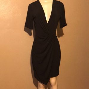 Banana Republic size XS black asymmetrical dress. NWT